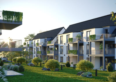 Low-rise apartment building