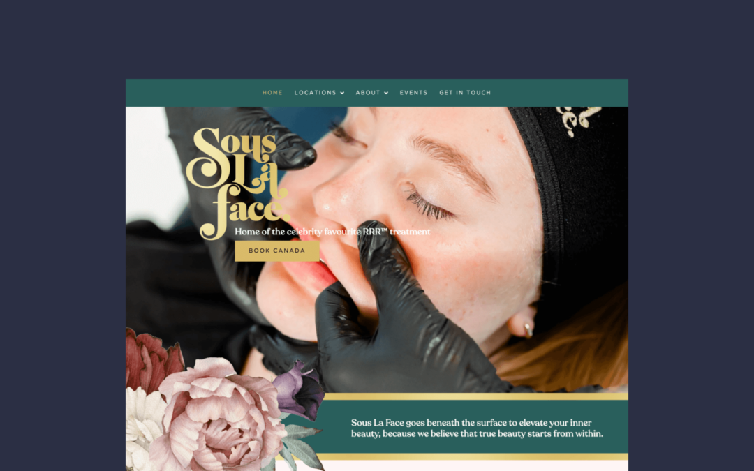 Shopify website for Cosmetology center