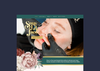 Shopify website for Cosmetology center