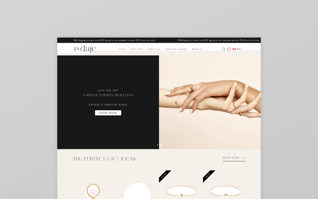 E-commerce for jewelry designer