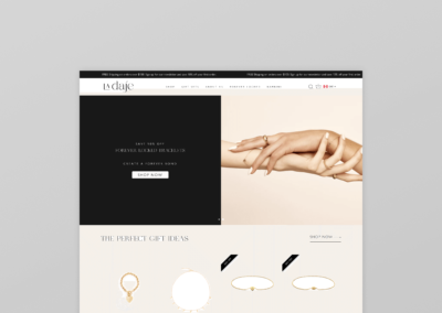 E-commerce for jewelry designer