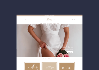 E-commerce website for children clothes shop